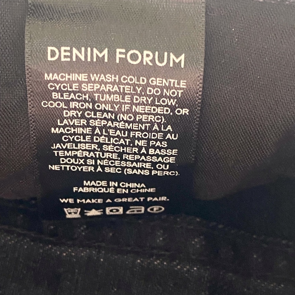 Denim Forum The Joni Loose Bermuda Short Woman 24 Black Streetwear Preppy 90s - Picture 9 of 15